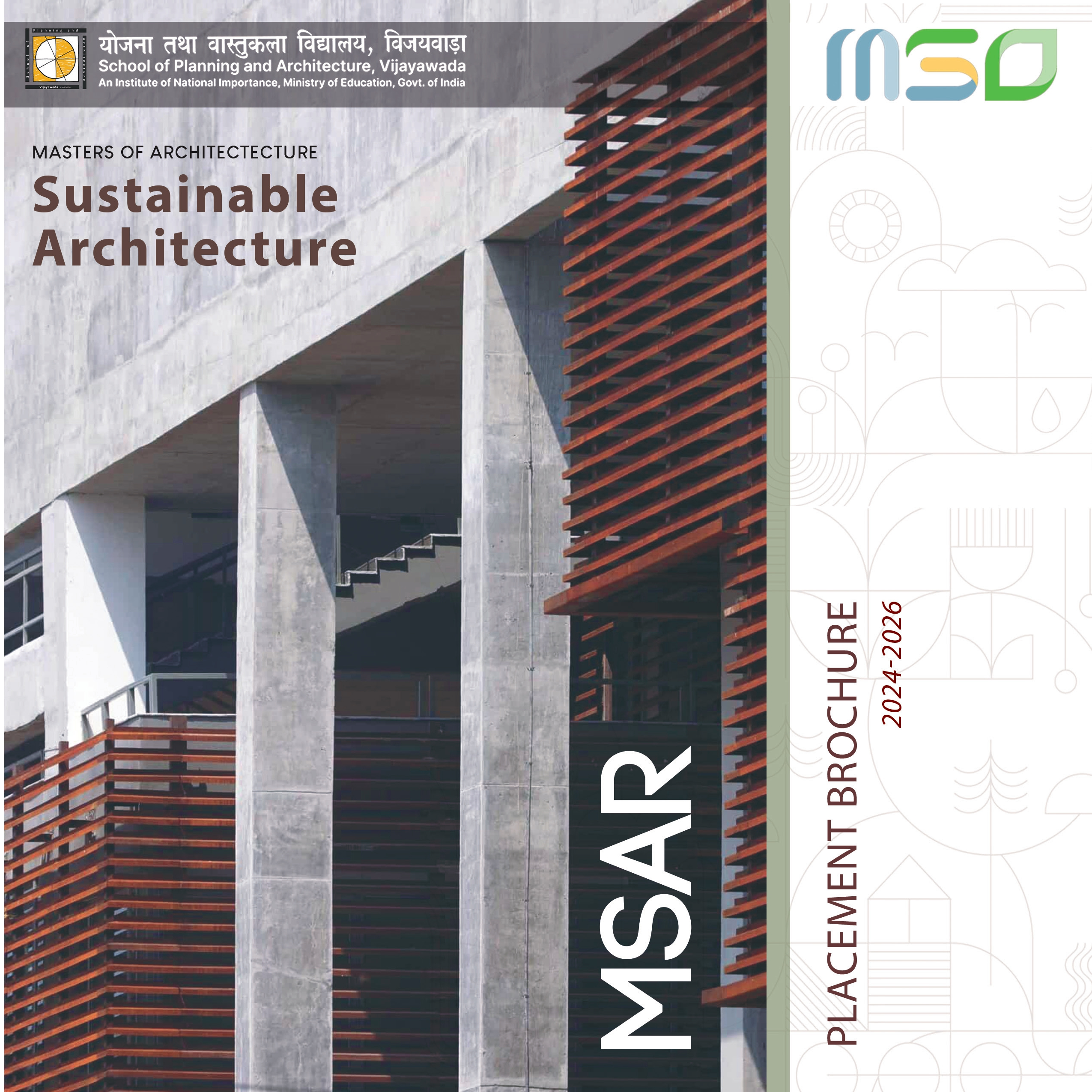 Placement Brochure of B.Arch for the Batch of 2026